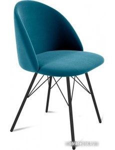 Стул Sheffilton SHT-ST35/S37 (тихий океан/черный муар)