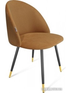 Стул Sheffilton SHT-ST35/S95-1 (горчичный/черный муар/золото)