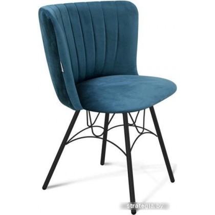 Стул Sheffilton SHT-ST36-1/S100 (тихий океан/чёрный муар)