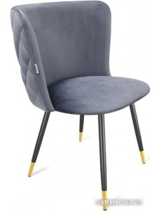 Стул Sheffilton SHT-ST36-3/S95-1 (нейтральный серый/черный муар/золото)