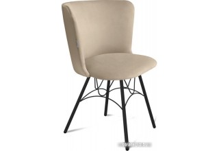 Стул Sheffilton SHT-ST36/S100 (ванильный крем/черный муар)