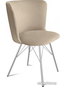 Стул Sheffilton SHT-ST36/S37 (ванильный крем/хром лак)
