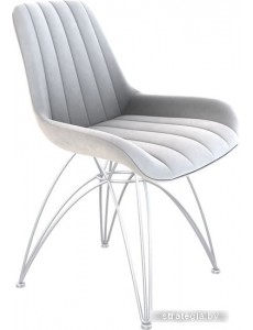 Стул Sheffilton SHT-ST37/S112 (серое облако/хром лак)