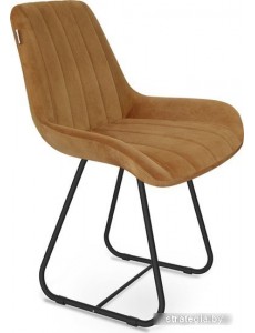Стул Sheffilton SHT-ST37/S38 (горчичный/черный муар)