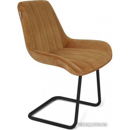 Стул Sheffilton SHT-ST37/S45-1 (горчичный/черный муар)