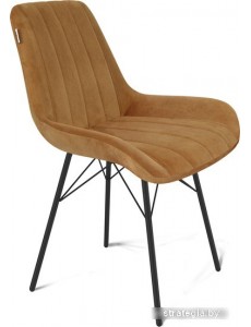 Стул Sheffilton SHT-ST37/S64 (горчичный/черный муар)