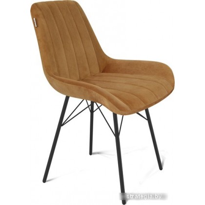 Стул Sheffilton SHT-ST37/S64 (горчичный/черный муар)