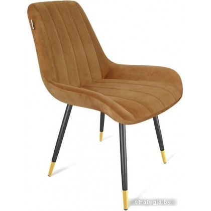 Стул Sheffilton SHT-ST37/S95-1 (горчичный/черный муар/золото)