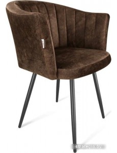 Стул Sheffilton SHT-ST42-1/S95-1 (кофейный трюфель/черный муар)