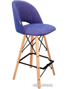 Стул Sheffilton SHT-ST34/S80 (синий мираж/прозрачный лак/черный)