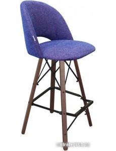 Стул Sheffilton SHT-ST34/S80 (синий мираж/темный орех/черный)