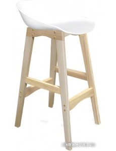 Стул Sheffilton SHT-ST19/S65 (белый/прозрачный лак)