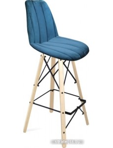 Стул Sheffilton SHT-ST29-C1/S80 (морская глубина/прозр.лак/черный муар)