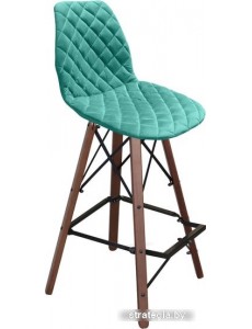 Стул Sheffilton SHT-ST29-C12/S80 (голубая лагуна/темный орех/черный муар)