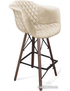 Стул Sheffilton SHT-ST31-С4/S80 (кремовый/темный орех/черный)