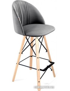 Стул Sheffilton SHT-ST35-1/S80 (угольно-серый/прозрачный лак/черный)