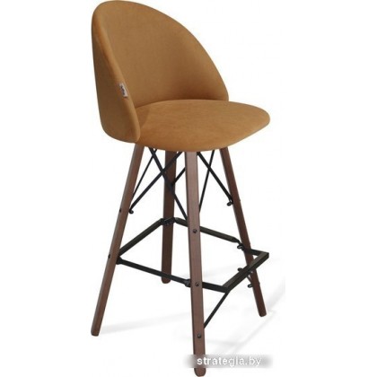 Стул Sheffilton SHT-ST35/S80 (горчичный/темный орех/черный)