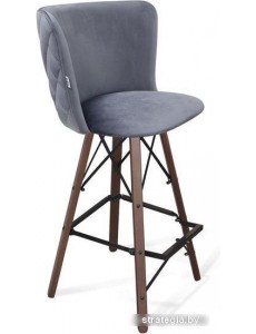 Стул Sheffilton SHT-ST36-3/S80 (нейтральный серый/темный орех/черный)