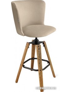 Стул Sheffilton SHT-ST36/S93 (ванильный сахар/браш.коричневый/черный)