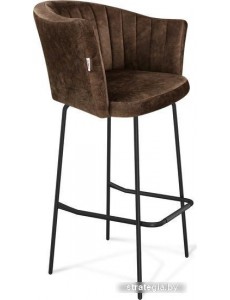 Стул Sheffilton SHT-ST42-1/S29 (кофейный трюфель/черный муар)