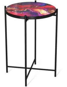 Журнальный столик Sheffilton SHT-CT8-3 (амарантовый/черный муар)