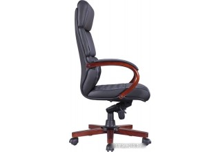 Кресло Everprof President Wood (натуральная кожа, черный)