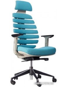 Кресло Everprof Ergo (белый/бирюзовый)