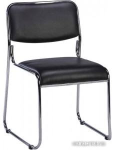 Офисный стул Everprof Fix Chrome (экокожа, черный)