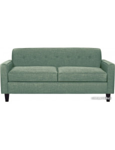 Диван Brioli Берн двухместный (рогожка, J14 голубой/темные ножки)