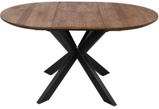 ОКА Раунд 100-140x75 (дуб мореный/черный)