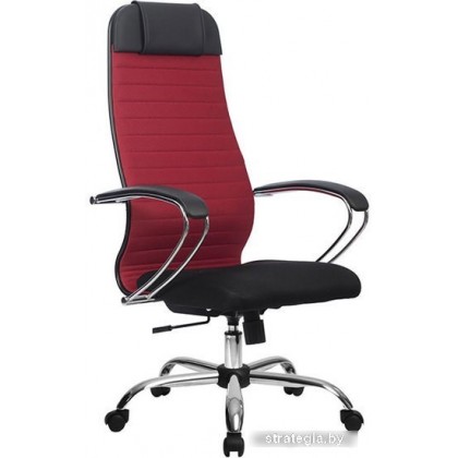 Кресло Metta SU-1-BK Комплект 23, Ch ов/сечен (пластиковые ролики, красный)