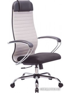 Кресло Metta SU-1-BK Комплект 23, Ch ов/сечен (пластиковые ролики, светло-серый)