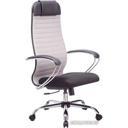 Кресло Metta SU-1-BK Комплект 23, Ch ов/сечен (пластиковые ролики, светло-серый)