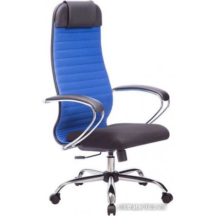 Кресло Metta SU-1-BK Комплект 23, Ch ов/сечен (пластиковые ролики, синий)