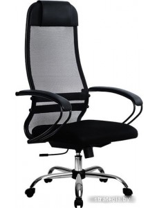 Кресло Metta SU-1-BP Комплект 11, Ch ов/сечен (резиновые ролики, черный)