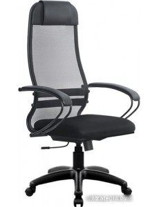 Кресло Metta SU-1-BP Комплект 11, Pl тр/сечен (резиновые ролики, черный)