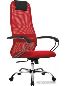 Кресло Metta SU-B-8 (хром, красный)