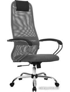 Кресло Metta SU-B-8 (хром, светло-серый)