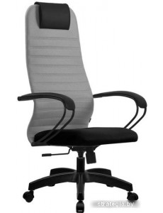 Кресло Metta SU-BP-10 PL (светло-серый/черный)