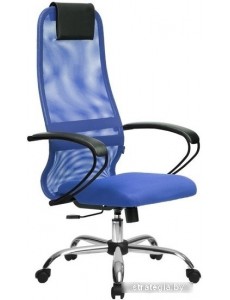 Кресло Metta SU-BP-8 (хром, синий)