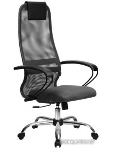 Кресло Metta SU-BP-8 (хром, темно-серый)