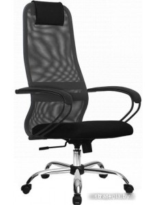 Кресло Metta SU-BP-8 (хром, темно-серый/черный)