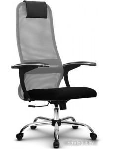 Кресло Metta SU-BU158-8 CH (светло-серый/черный)