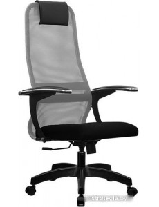 Кресло Metta SU-BU158-8 PL (светло-серый/черный)