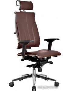 Кресло Metta Yoga 4D Free LUX OEC (экокожа, кориченвый)