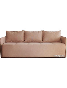 Диван Brioli Армандо трехместный (рогожка, J11 розовый)