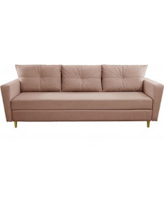 Диван Brioli Рензо К трехместный (рогожка, J11 розовый)