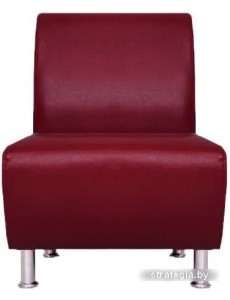 Интерьерное кресло Brioli Руди (экокожа, L16 вишневый)