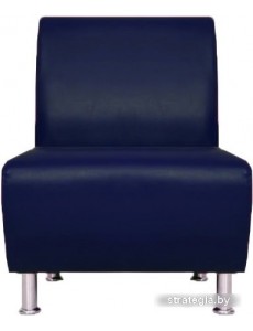 Интерьерное кресло Brioli Руди (экокожа, L18 синий)