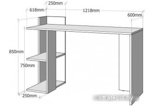Домус СП017 белый/серый (левый)
